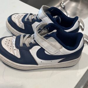 Nike Kids Navy and White Sneakers